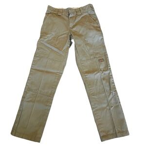 Dickies Khaki Double Knee Loose Fit Work Pants 30x30